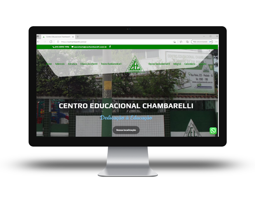 Website Centro Educacional Chambarelli
